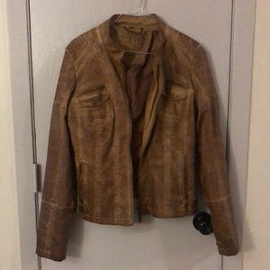 Light brown pleather jacket